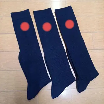 네이비 로고 자수 삭스 3족 세트