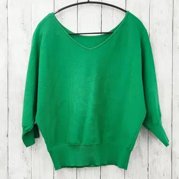 [ VIS ] 비스 [ 앞뒤 2way ] 돌먼 7부 소매 니트 풀오버