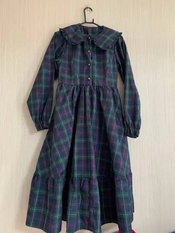 시마무라 시마미사 아오키 미사코 원피스 다크 그린