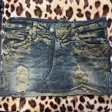 d.i.a. 데미지 데님 미니 스커트