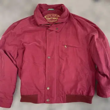 C&T 빨간색 스탠드 카라 자켓