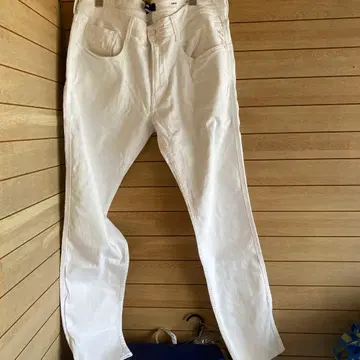 S129.3 REPLAY 화이트 슬림핏 데님