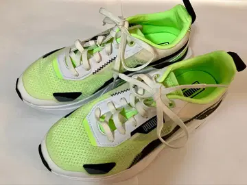PUMA 코스모 라이더 그린 화이트 22cm