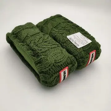 HUNTER 부츠 삭스 하프 가디건 그린 M