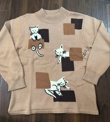 고양이 니트 스웨터