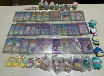 산리오 굿즈 묶음 판매 캐릭터 키링, 카드 세트