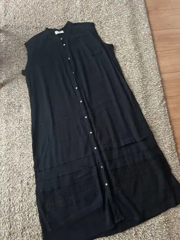 [ SAINT-GERMAIN ] 블랙 슬리브리스 원피스