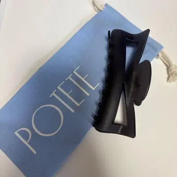 potete 리본 클립 ribon clip 매트 블랙