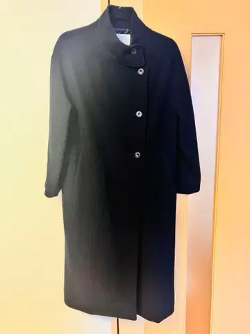 데셍 네이비 롱 코트 3 버튼