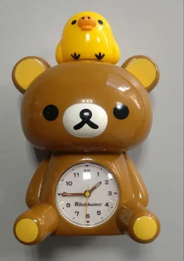 리락쿠마 알람 시계 저금통