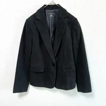 새상품급 QUEENS COURT 퀸즈 코트 자켓 블랙 M 스웨이드 느낌