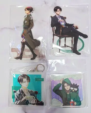 진격의 거인 리바이 아크릴 스탠드 아크릴 키링 아크릴 블록