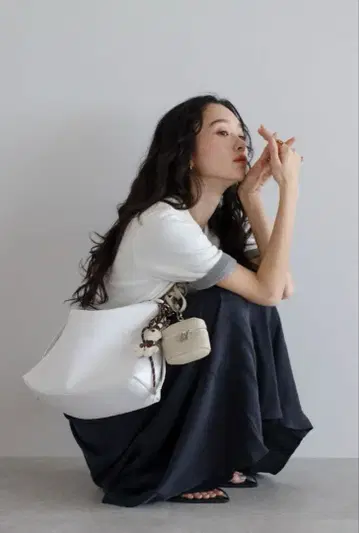 soins 소완 핸드백 숄더백 화이트