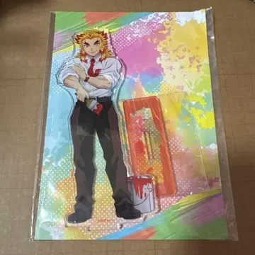 귀멸의 칼날 키메츠 학원 아크릴 스탠드 렌고쿠 쿄쥬로 페인트 AGF