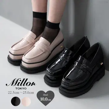 유메텐보 Miller TOKYO TOKYO 하트 스터드 로퍼 25cm