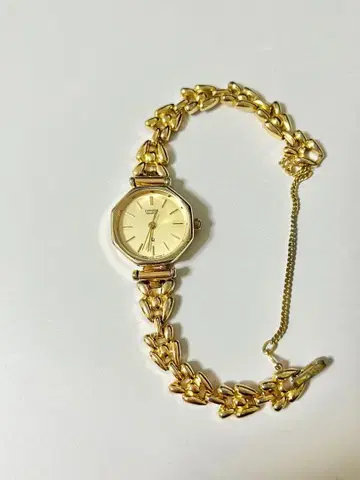 CITIZEN 골드 아날로그 손목시계 여성용