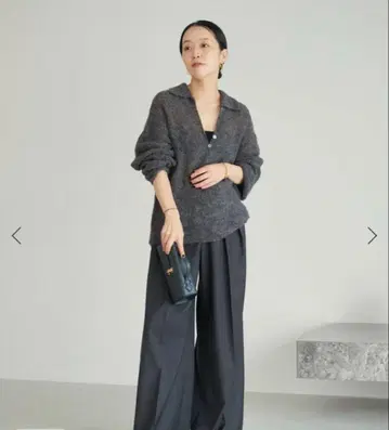 plage ALPACA MIX BUTTON 니트