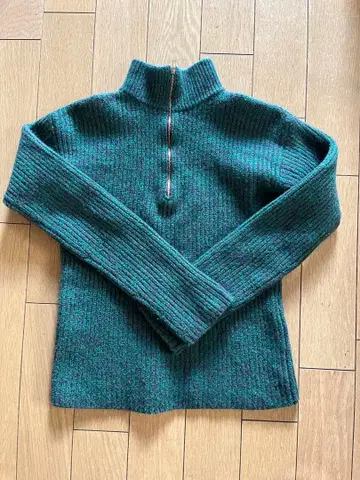 6 (ROKU) MOKU HALF ZIP 니트
