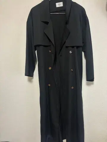 HUG.U 블랙 트렌치코트 F 사이즈