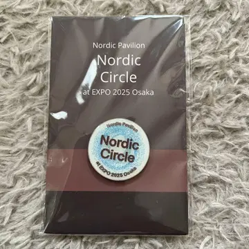 간사이 만박 Nordic Circle 북유럽관 핀 배지