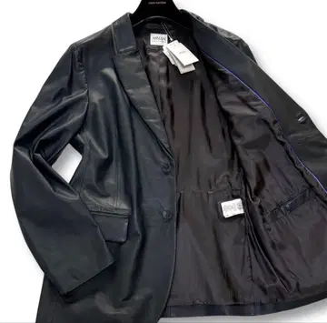 [ 미사용 택 포함 ] 아르마니 콜레치오니 램 가죽 테일러드 자켓 XL