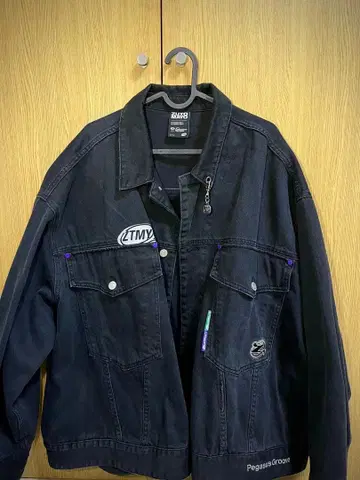 계속 한밤중이면 좋을 텐데 오버 사이즈 데님 자켓 XL 사이즈