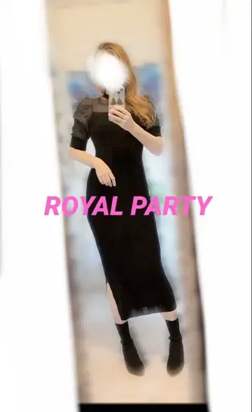 ROYAL PARTY 니트 롱 원피스 새상품급