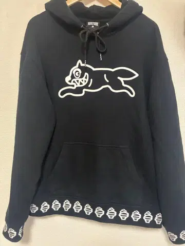 ICECREAM 블랙 후드티