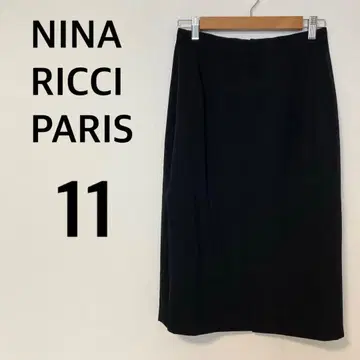 니나리치 타이트 스커트 [ L ] 종아리 기장 블랙 안감 울 100%