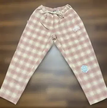 BBC 옴브레 체크 이지 팬츠 니트 팬츠 아이스크림 베이지