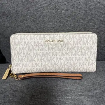 MICHAEL KORS 장지갑 카드 대용량 시그니처 라운드 지퍼
