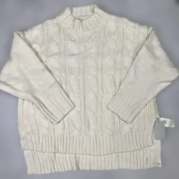 2way 케이블 니트 베스트 하이넥 M 사이즈 택 포함 넉넉한