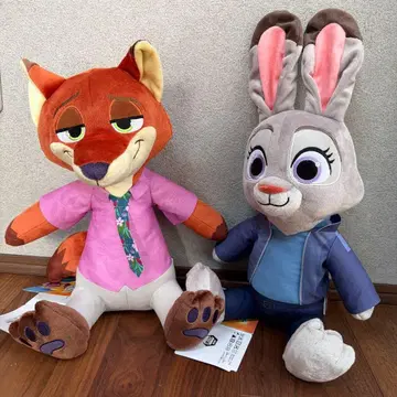 [택 포함 새상품] 주토피아2 L 봉제 인형 [주디 닉] 2점 세트