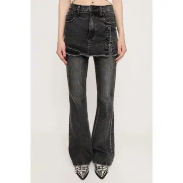 OVERDYE JW LAYERED FLARE PT-BE BLK 2