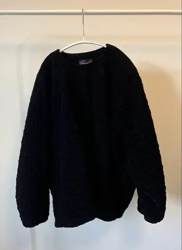 [ 단종품 ] ZARA/블랙/벨로아 퀼팅 자켓 /M 사이즈