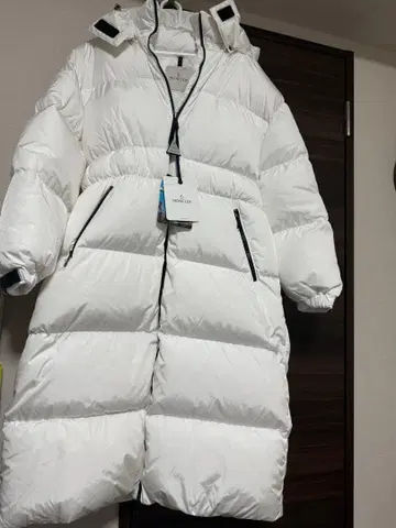 MONCLER 화이트 다운 롱 자켓 M 사이즈 2