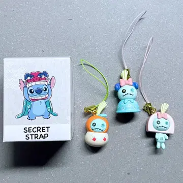 디즈니 스티치 시크릿 스트랩 스크램프 세트 설날