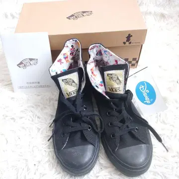 VANS 디즈니 콜라보 하이컷 여성용 스니커즈 블랙 새상품