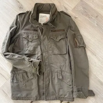 자켓 PURPLEANDYELLOW 그린 필드 밀리터리