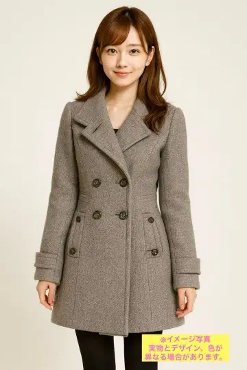 [ VOICEMAIL ] 그레이 더블 브레스트 울 코트