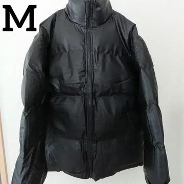 특가 가죽 느낌 방한 충전솜 자켓 블랙 M 오샤레