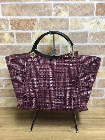 story. 2way 격자 무늬 토트백