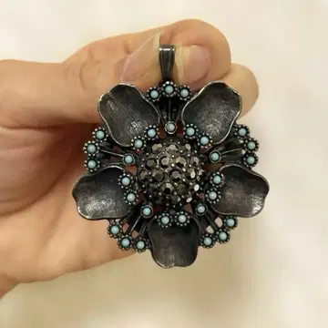 새상품급 RELIANCE 스톨 클립 브로치 펜던트 보석 포함 레어