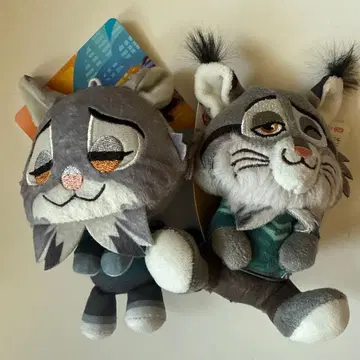 주토피아2 파우버트 코텟토펫탄 마스코트 &you 세트 2