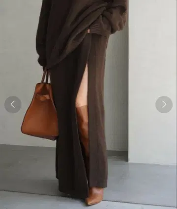 ETRE TOKYO 야크 슬릿 니트 스커트