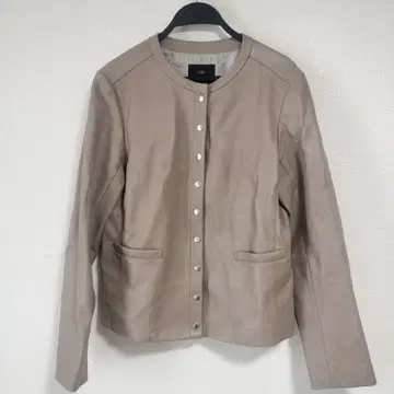 23구 size 42T 베이지 시어링 가죽 자켓