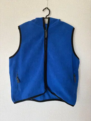 파랑 플리스 베스트 M 사이즈