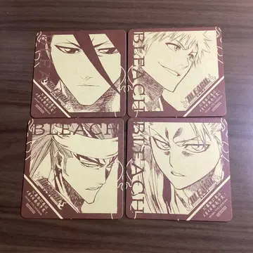 BLEACH 점프페어 2007 애니메이트 코스터 4개 세트