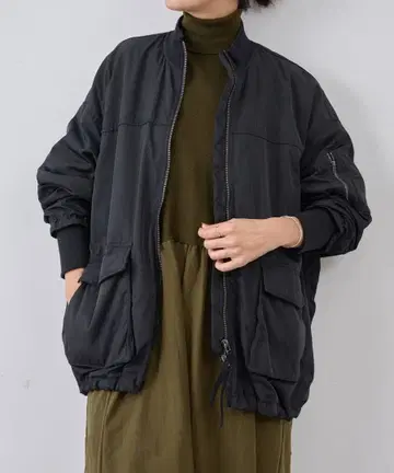 BEARDSLEY 플레어 MA-1 블루종