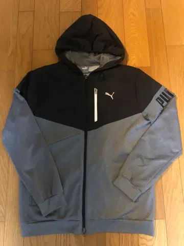 PUMA 후드 부착 후드티 XL 그레이/블랙